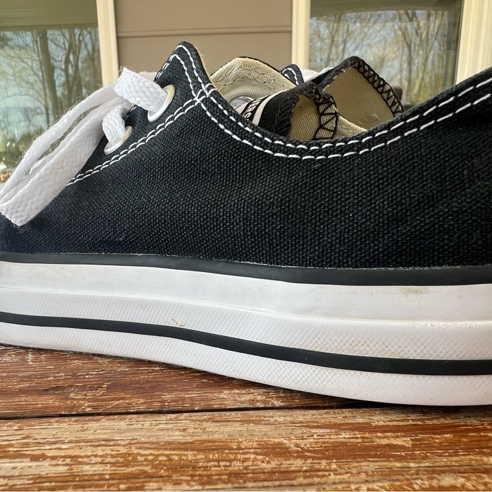 Converse Chuck Taylor All Star Sneakers Black Low Top Canvas Unisex M6 W8 - Picture 14 of 16